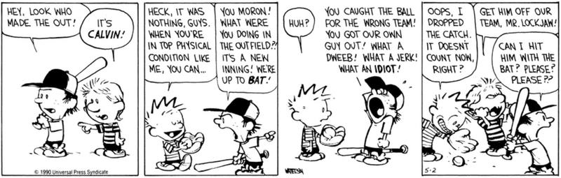 Illustration for article titled Calvin and Hobbes Showed The Trouble With Organized Sports And Father Figures